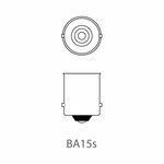 Lampada auto 12V 10W BA15s x10 pezzo