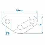 Tenditore della linea di taglio triangolare