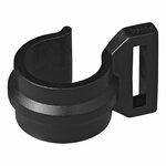 Clip per tenda per palo tenda 20-25mm con fessura nera