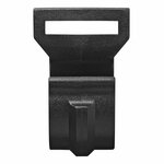 Clip per tenda per palo tenda 20-25mm con fessura nera
