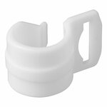 Clip per tenda per palo tenda 20-25mm con fessura bianco