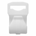 Clip per tenda per palo tenda 20-25mm con fessura bianco