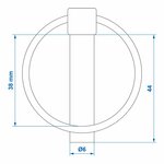 Coppiglia 6mm con anello