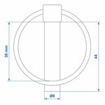 Coppiglia 8mm con anello