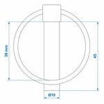 Coppiglia 10mm con anello