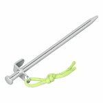 Picchetto da roccia 20 cm in acciaio zincato con gancio a L Heavy Duty