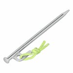 Picchetto da roccia 20 cm in acciaio zincato con gancio a P Heavy Duty