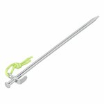Picchetto da roccia 30 cm in acciaio zincato con gancio a L Heavy Duty