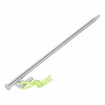 Picchetto da roccia 30 cm in acciaio zincato con gancio a P Heavy Duty