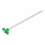 Picchetto per tenda 25cm in metallo con gancio in plastica