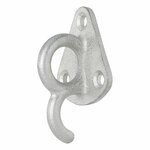 Gancio per fune in metallo con occhiello 70 x 45 mm