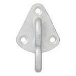 Gancio per fune in metallo con occhiello 70 x 45 mm