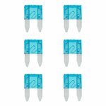 Fusibili a lama mini 15A blu 6 pezzi