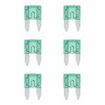 Fusibili a lama mini 30A verde 6 pezzi