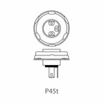 Lampadina auto 12V 45 40W P45t in scatola
