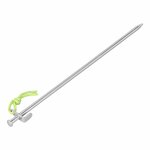 Picchetto da roccia 40 cm in acciaio zincato con gancio a L Heavy Duty