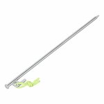 Picchetto da roccia 40 cm in acciaio zincato con gancio a P Heavy Duty