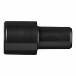 Pezzo di transizione tubo di scarico dia 28 mm a dia 19 mm PE nero
