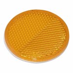 Riflettore arancione 60mm autoadesivo 2 pezzi