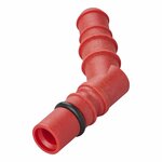 Raccordo per tubo flessibile con O-ring per tubi da 10 12 mm rosso