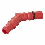 Raccordo per tubo flessibile con O-ring per tubi da 10 12 mm rosso