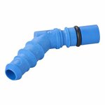Raccordo portagomma con O-ring per tubi da 10 12 mm blu