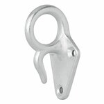 Gancio per fune in metallo con occhiello 70 x 40 mm