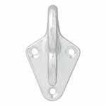 Gancio per fune in metallo con occhiello 70 x 40 mm