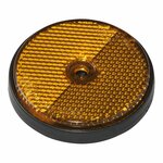 Riflettore arancione 60mm montaggio a vite 2 pezzi