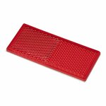 Riflettore rosso 82x36mm autoadesivo 2 pezzi