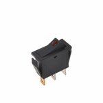 Interruttore a bilanciere LED rosso 12V 24V-max. 10A