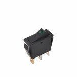 Interruttore a bilanciere LED verde 12V 24V-max. 10A