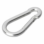 Moschettone a gancio in metallo 6x60mm 2 pezzi