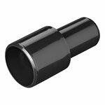Pezzo di transizione per tubo di scarico diam. 28 mm a diam. 19 mm PE nero
