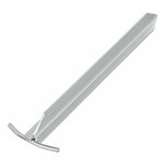 Picchetto per tenda 30 cm in acciaio zincato profilo a T