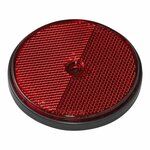 Riflettore rosso 80mm montaggio a vite 2 pezzi