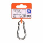 Moschettone 60x6mm  acciaio inox A4 AISI 316  670 daN