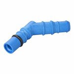 Raccordo portagomma con O-ring per tubi da 10 12 mm blu