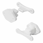 Fermaporta con cerniera bianco 2 pezzi