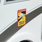 Adesivo Attenzione Angoli Morti!camper