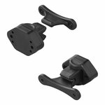 Fermaporta nero con cerniera per roulotte camper