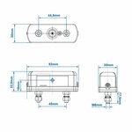 Luce targa 85x35mm