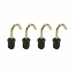 Tappo tenda 19mm con gancio tondo 4 pezzi