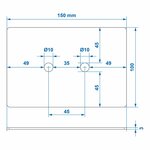 Piastra di montaggio per 342136 e 342133
