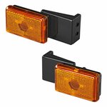 Luce di posizione laterale arancione 110x45x51mm