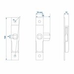 Lucchetto a scatola piccola 100x19mm
