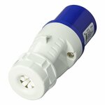 Spina CEE 16A alloggiamento smontabile blu bianco