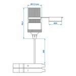 Presa accendisigari con morsetti batteria 12V 24V-16A