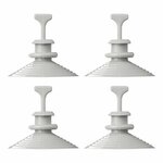 Supporto a ventosa per kit di isolamento per finestre - Set da 4