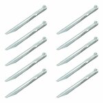 Picchetto per tenda 22cm in metallo semitondo 10 pezzi in sacchetto di plastica